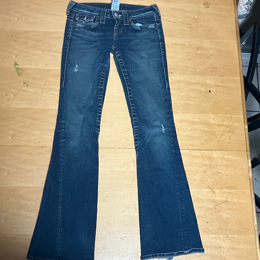 True Religion Dark Blue Flare Jeans
